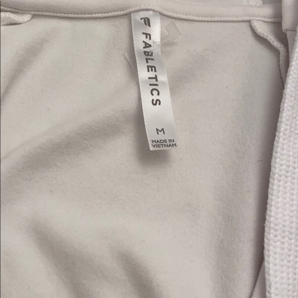 Fabletics Sydney white twist front v-neck hoodie M - Picture 6 of 10